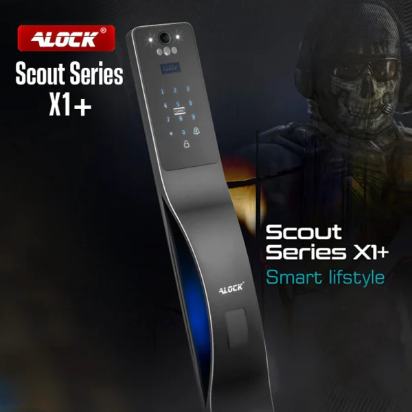 قفل اثر انگشتی و دستگیره تشخیص چهره ALOCK مدل Scout series (X1+)