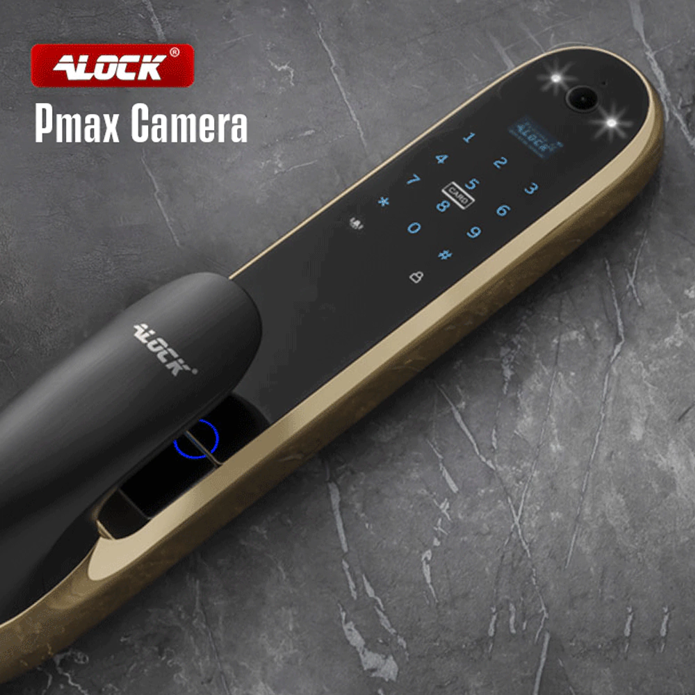 دستگیره چشمی دار و قفل اثر انگشتی دیجیتال ALOCK مدل Pmax Camera G