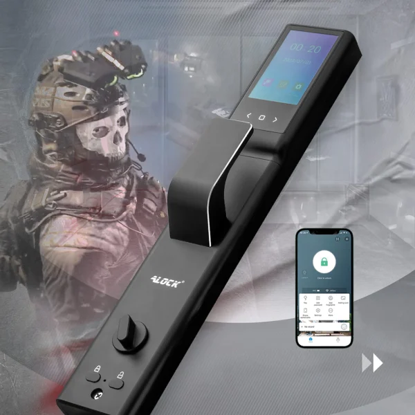 قفل اثر انگشتی و دستگیره تشخیص چهره ALOCK مدل Scout series (P1+)