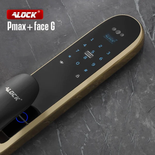 دستگیره تشخیص چهره و قفل اثر انگشتی دیجیتال ALOCK مدل Pmax Face Gold