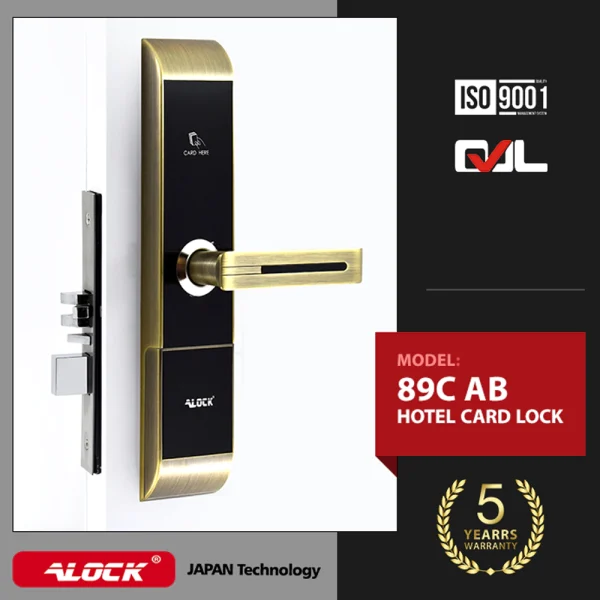 دستگیره کارتی هتلی ALOCK مدل (آفلاین) 89C AB