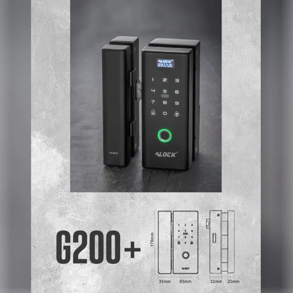 قفل اثر انگشتی دیجیتال شیشه سکوریت مدل +G200