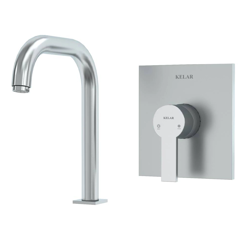 لوازم روشویی توکار کلار kelar مدل فلت تیپ 2