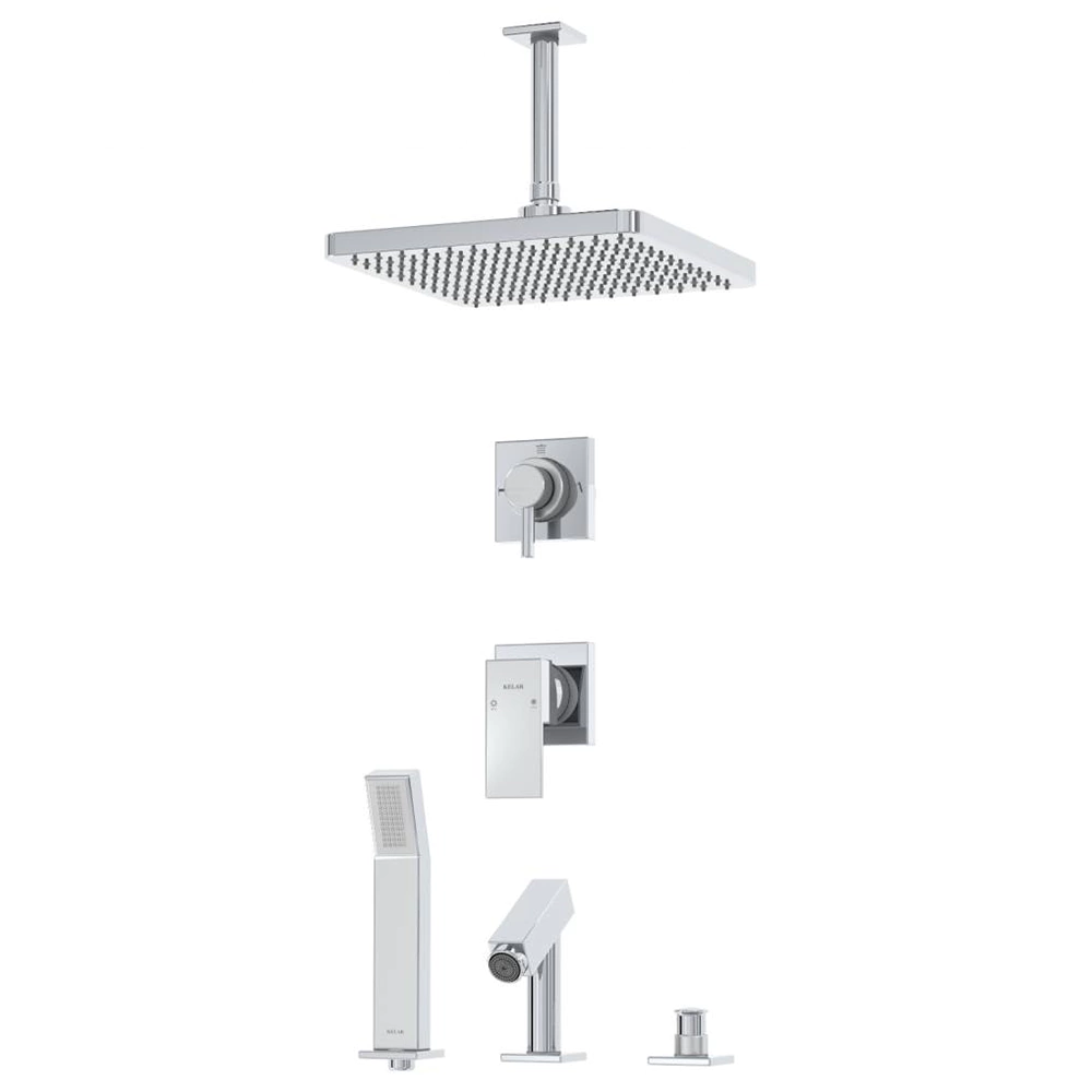 لوازم دوش توکار کلار kelar مدل فلت تیپ 5 لاکچری