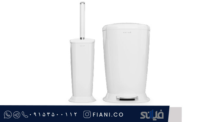 برس توالت و سطل زباله ایمن آب